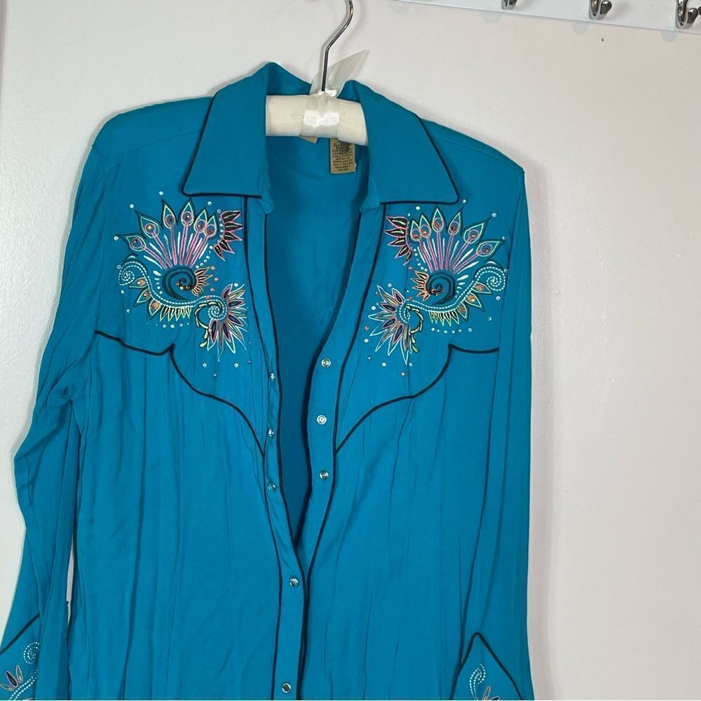 Wrangler Vintage and rare women's embroidered shirt